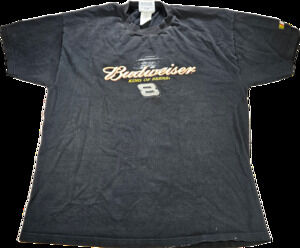 Vintage COMPETITORS VIEW T-Shirt Men’s Faded Black XL Budweiser NASCAR 8